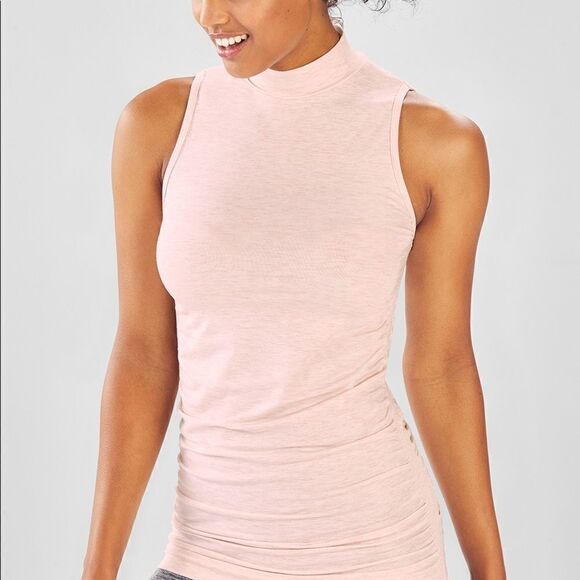 Fabletics Sz XL Kathie Seamless Mock Neck Tank Top - Picture 8 of 8